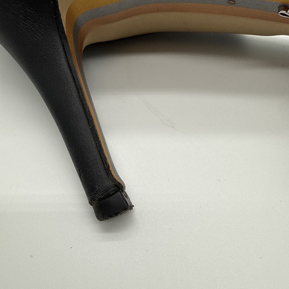 Sam Edelman Black Leather Stiletto Pointed Toe Pumps Heels Size Sexy 10 M - Picture 7 of 8